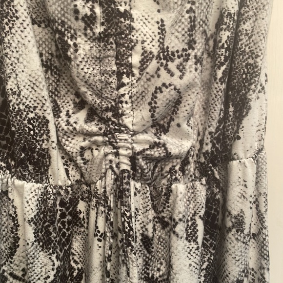 #54 Black & White Snakeskin Jumpsuit - Picture 3 of 3